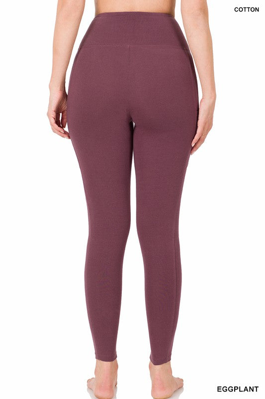 Better cotton wide waistband pocket leggings (more colors)
