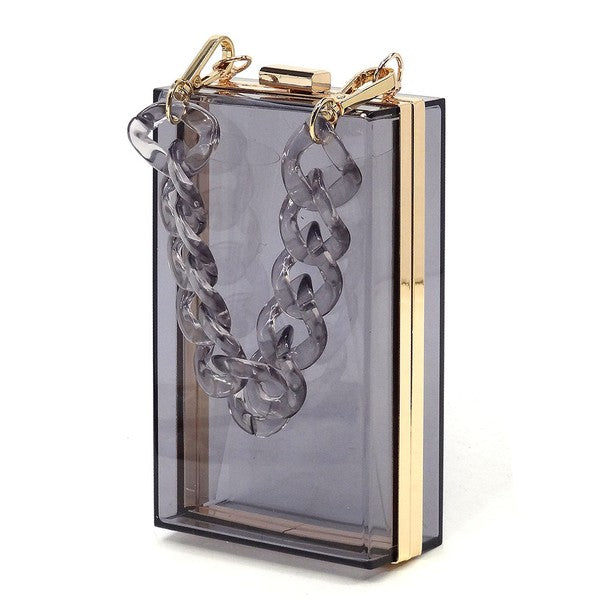 Acrylic Chain Crossbody Clutch (more colors)