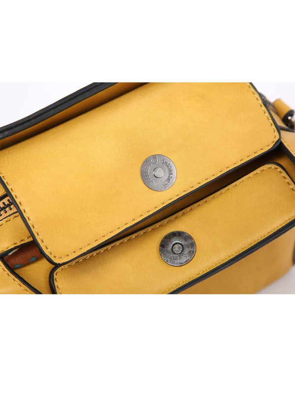 small crossbody bag triple multipockets (more colors)