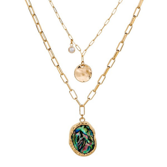 Abalone Pendant Necklace for Women