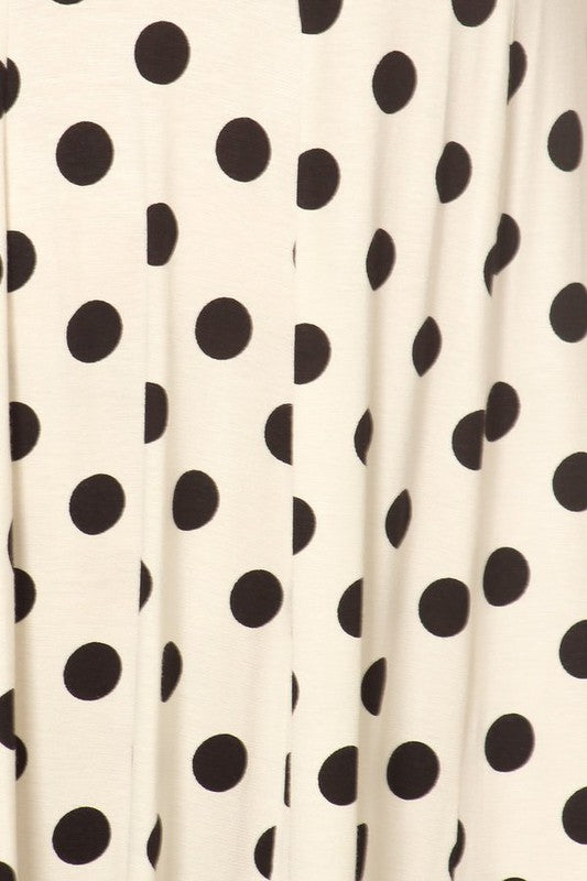 Polka dot midi dress in relaxed fit