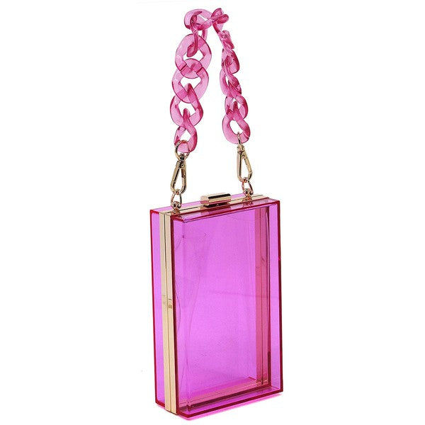 Acrylic Chain Crossbody Clutch (more colors)
