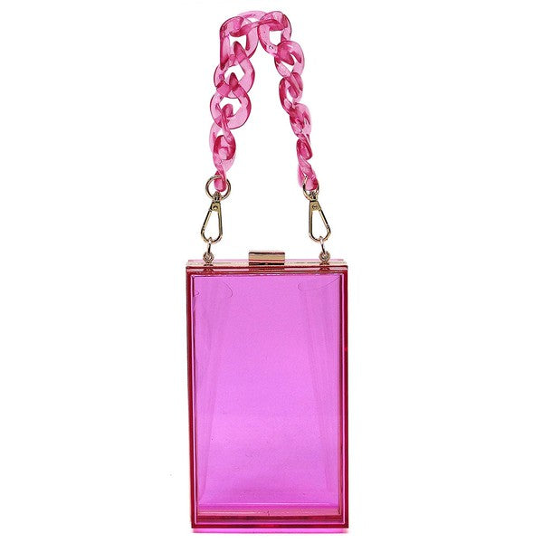 Acrylic Chain Crossbody Clutch (more colors)