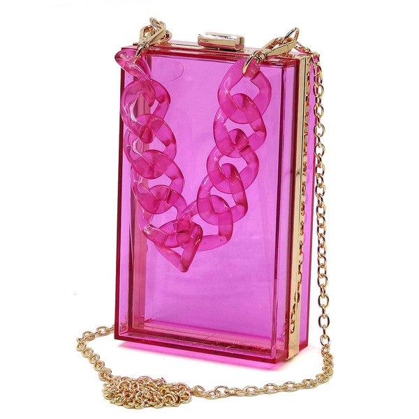 Acrylic Chain Crossbody Clutch (more colors)
