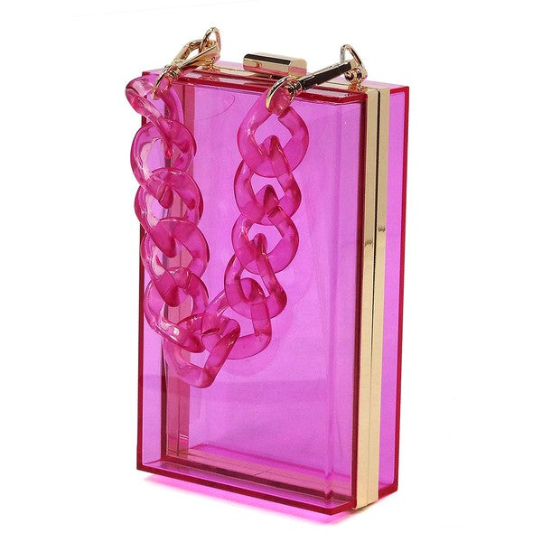 Acrylic Chain Crossbody Clutch (more colors)