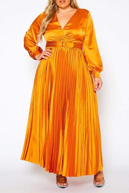 Pleated Maxi Flare Dress (other colors)