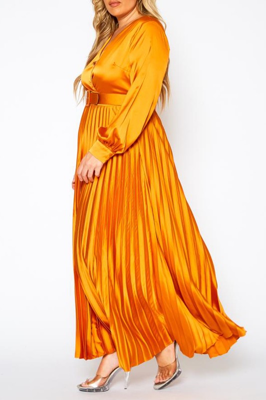 Pleated Maxi Flare Dress (other colors)