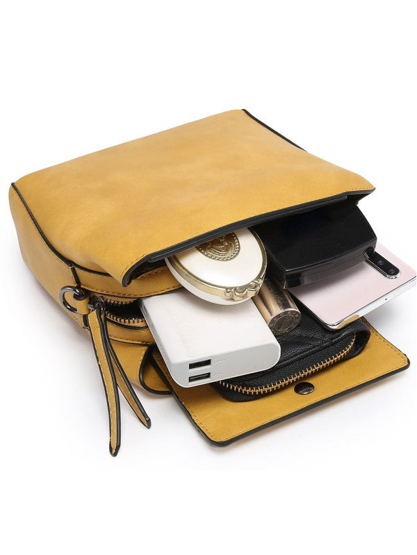 small crossbody bag triple multipockets (more colors)