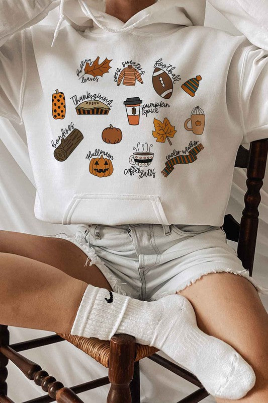 Fall thanksgiving hoodie plus size