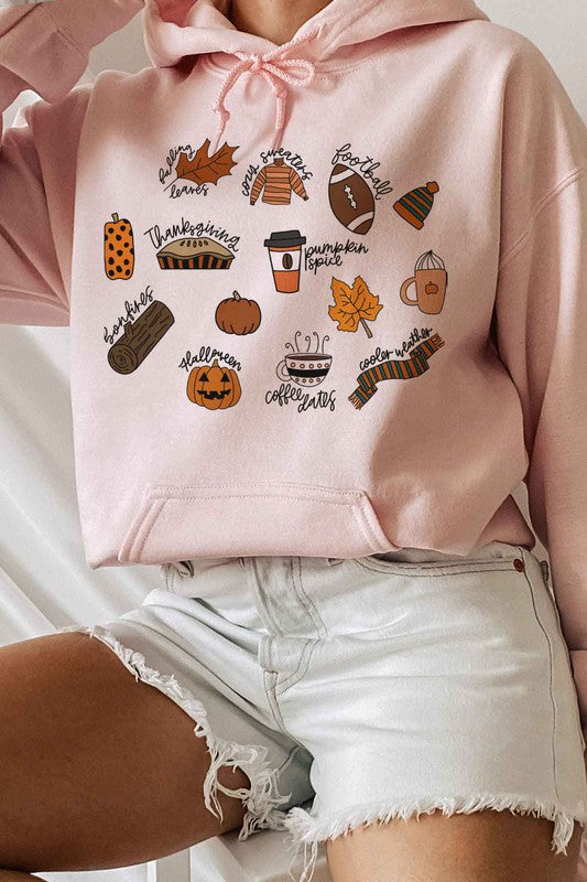 Fall thanksgiving hoodie plus size