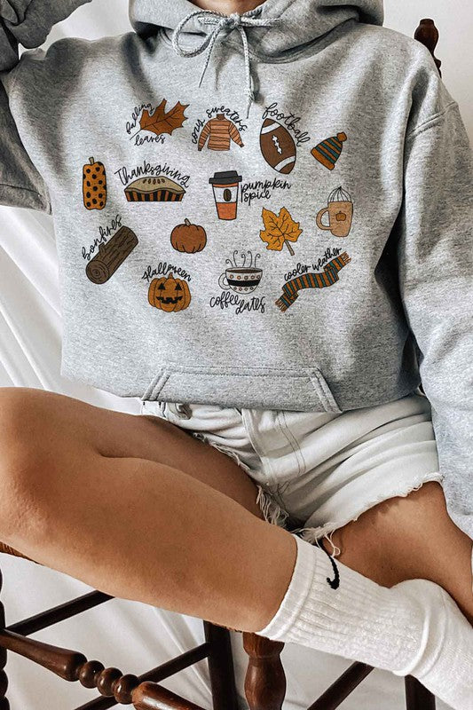 Fall thanksgiving hoodie plus size