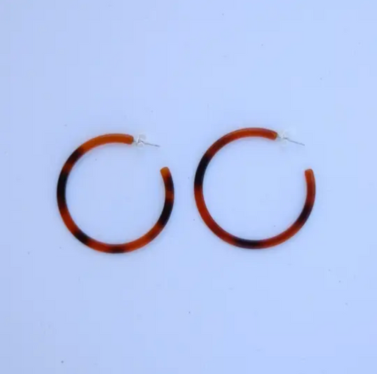 Tortoise circle hoops