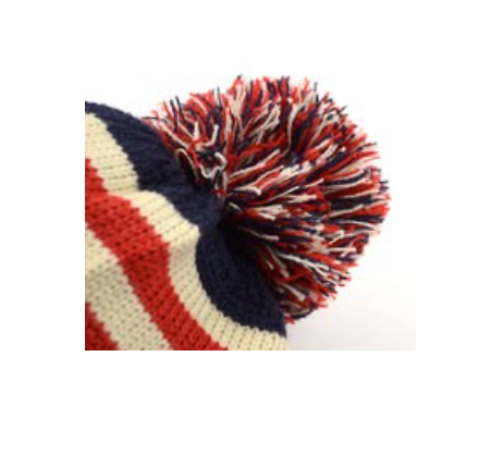 USA flag design winter hat